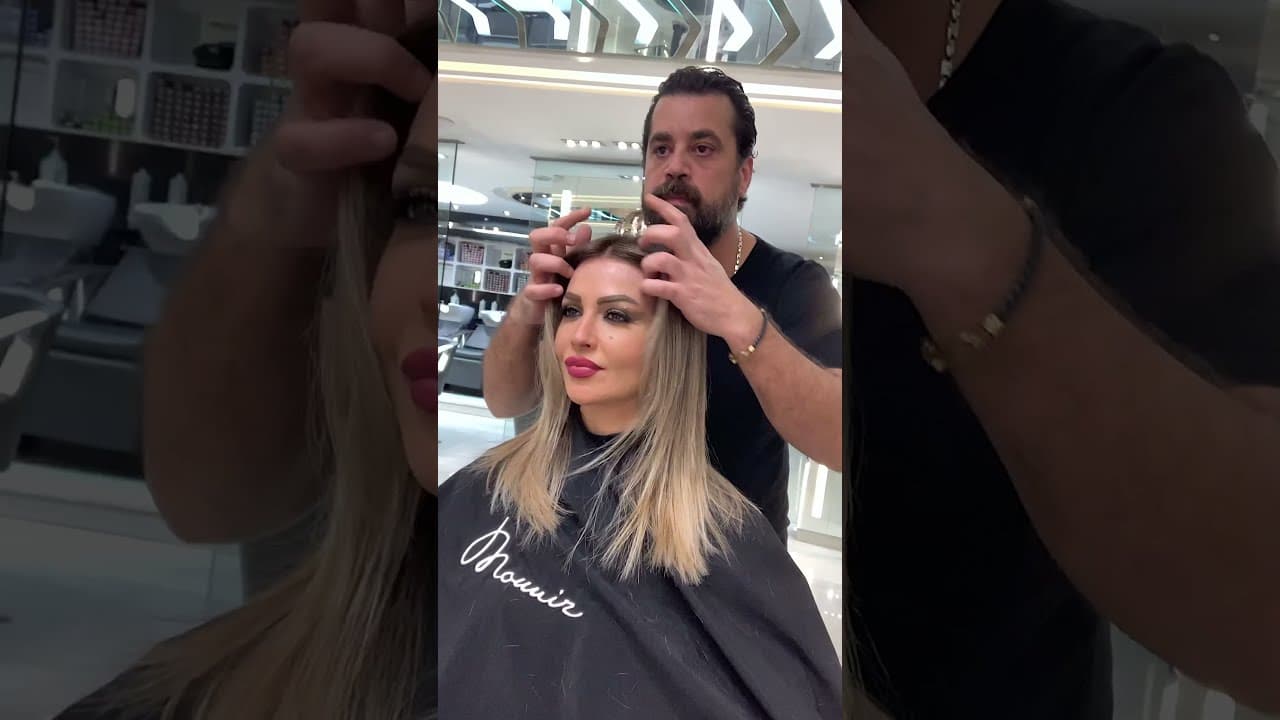 Drastic hair transformation by Mounir
